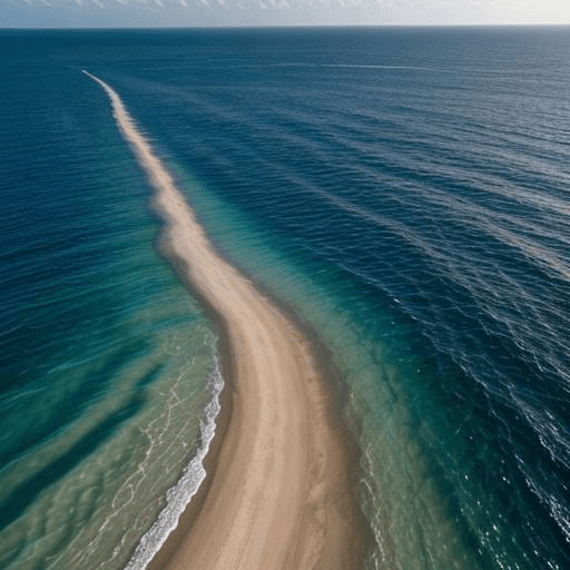 Sea at morning light